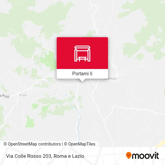 Mappa Via Colle Rosso 203