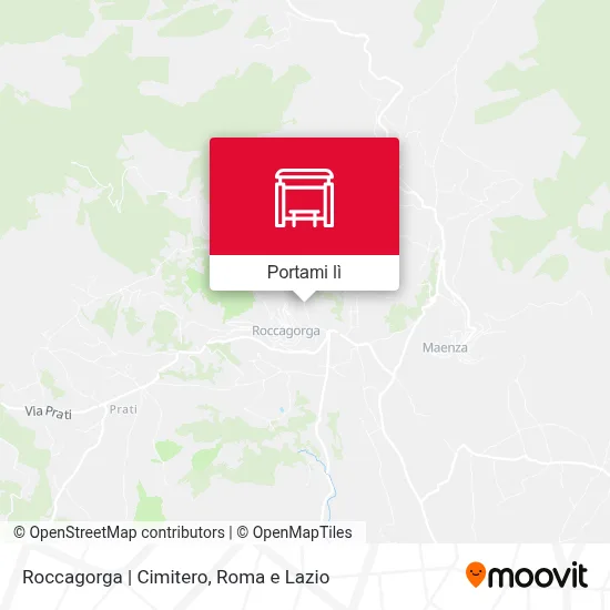 Mappa Roccagorga | Cimitero