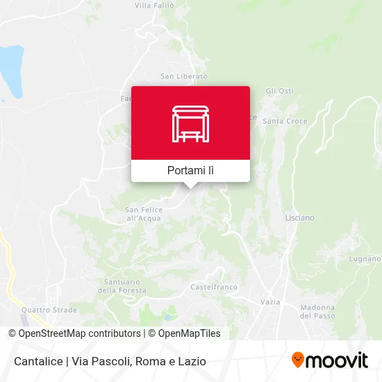 Mappa Cantalice | Via Pascoli