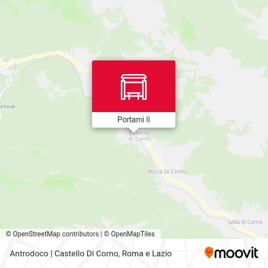 Mappa Antrodoco | Castello Di Corno
