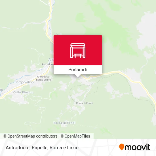 Mappa Antrodoco | Rapelle