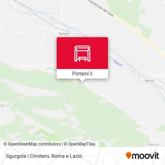 Mappa Sgurgola | Cimitero