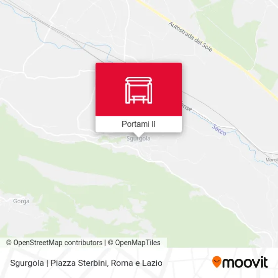 Mappa Sgurgola | Piazza Sterbini