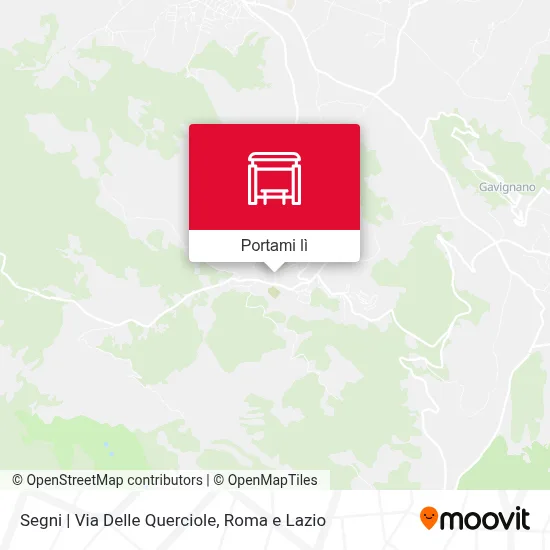 Mappa Segni | Via Delle Querciole