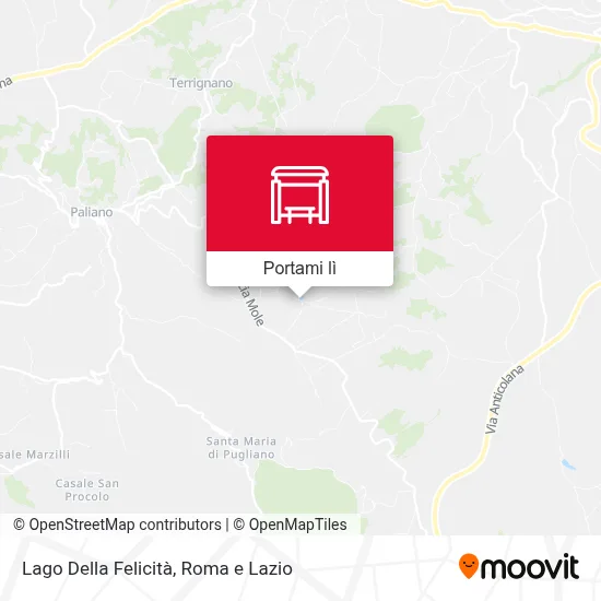 Mappa Lago Della Felicità