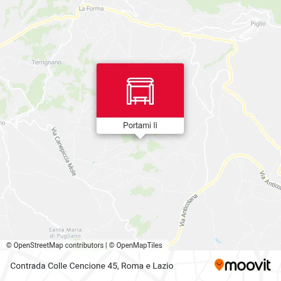 Mappa Contrada Colle Cencione 45