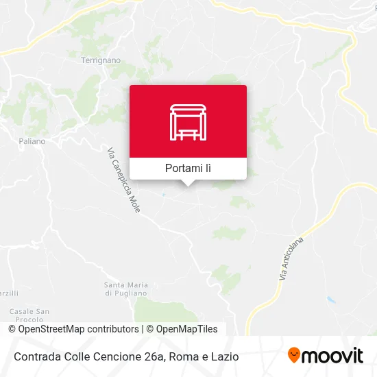 Mappa Contrada Colle Cencione 26a