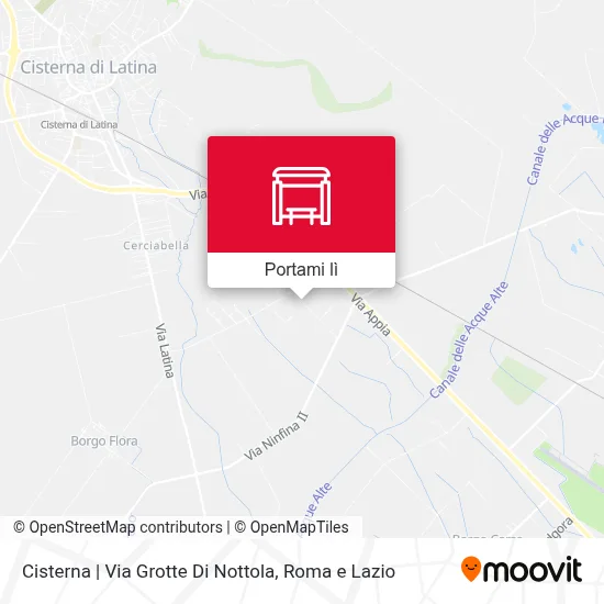 Mappa Cisterna | Via Grotte Di Nottola