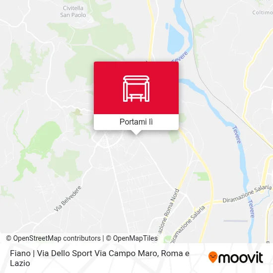 Mappa Fiano | Via Dello Sport Via Campo Maro