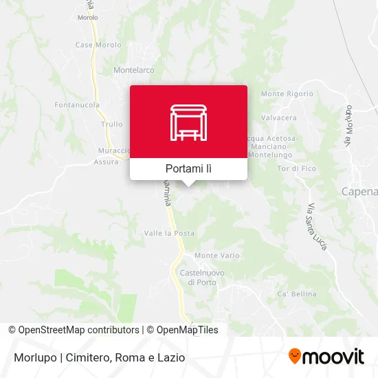 Mappa Morlupo | Cimitero