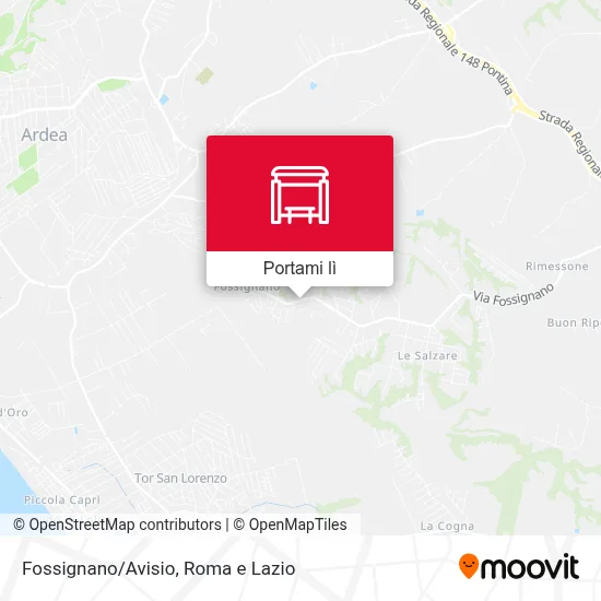 Mappa Fossignano/Avisio