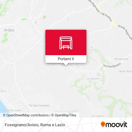 Mappa Fossignano/Avisio