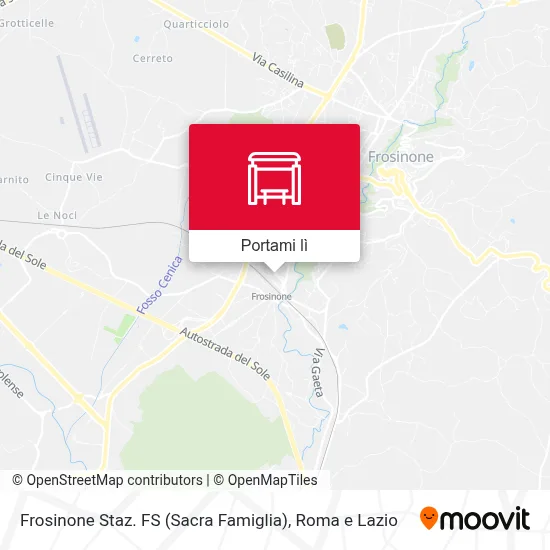 Mappa Frosinone Staz. FS (Sacra Famiglia)