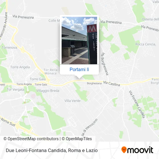 Mappa Due Leoni-Fontana Candida