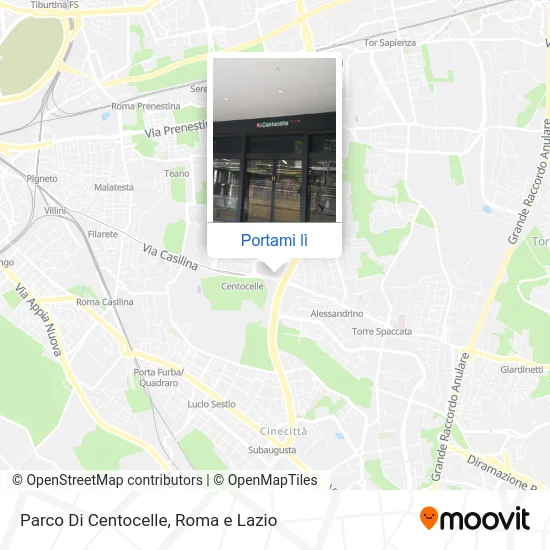 Mappa Parco Di Centocelle