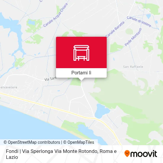 Mappa Fondi | Via Sperlonga Via Monte Rotondo