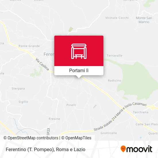 Mappa Ferentino (T. Pompeo)