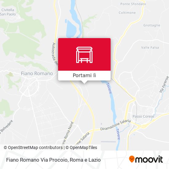 Mappa Fiano Romano Via Procoio