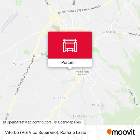Mappa Viterbo (Via Vico Squarano)
