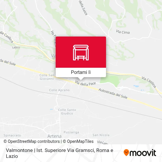 Mappa Valmontone | Ist. Superiore Via Gramsci