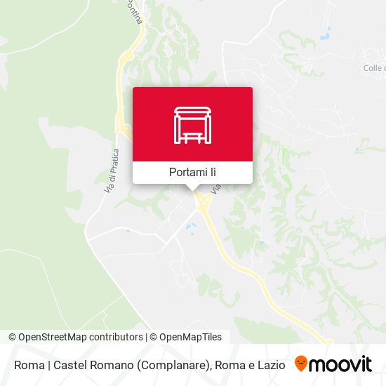 Mappa Roma | Castel Romano (Complanare)