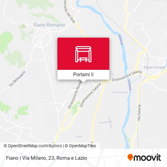 Mappa Fiano | Via Milano, 23