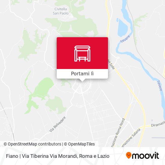 Mappa Fiano | Via Tiberina Via Morandi