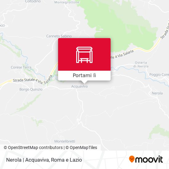 Mappa Nerola | Acquaviva
