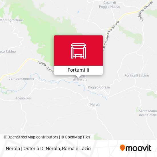 Mappa Nerola | Osteria Di Nerola