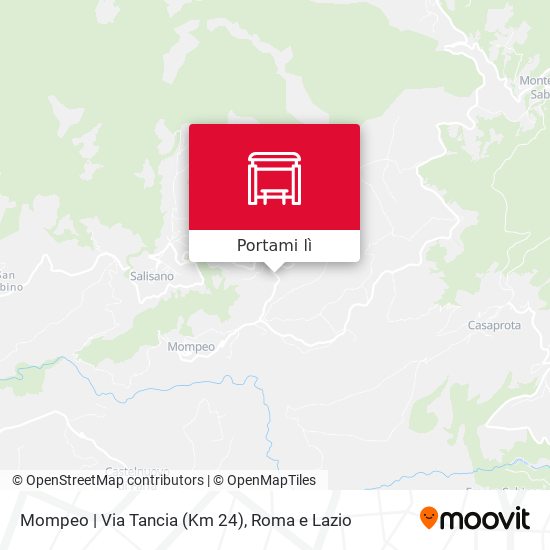 Mappa Mompeo | Via Tancia (Km 24)