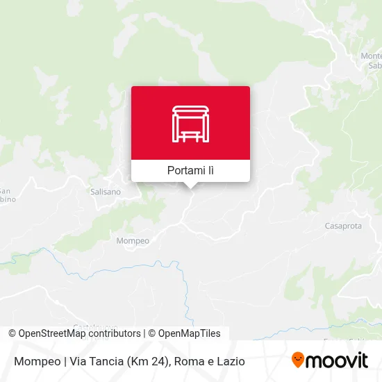 Mappa Mompeo | Via Tancia (Km 24)