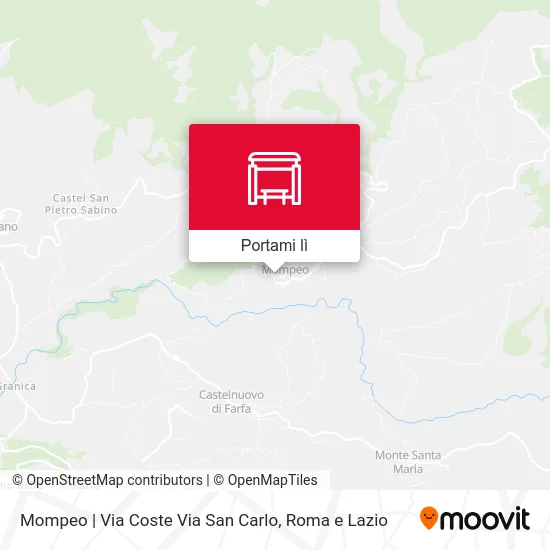 Mappa Mompeo | Via Coste Via San Carlo