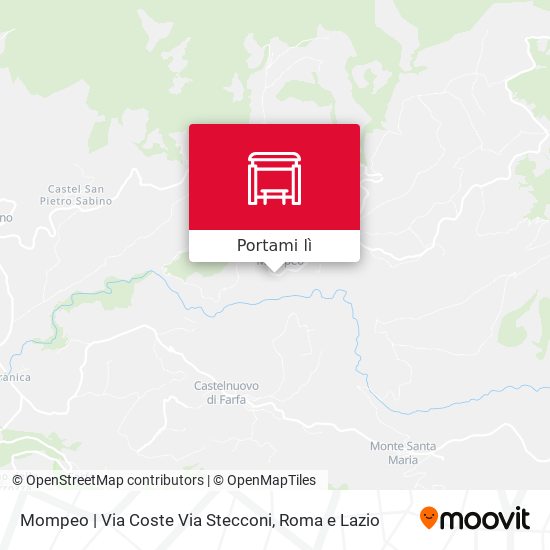 Mappa Mompeo | Via Coste Via Stecconi