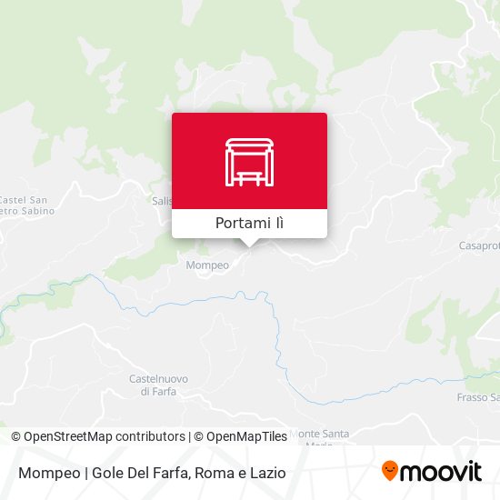 Mappa Mompeo | Gole Del Farfa