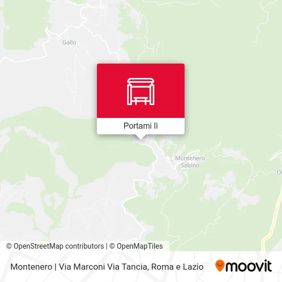 Mappa Montenero | Via Marconi Via Tancia