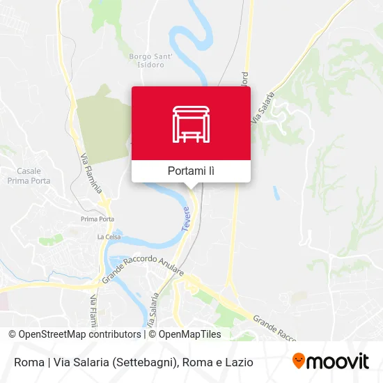 Mappa Roma | Via Salaria (Settebagni)