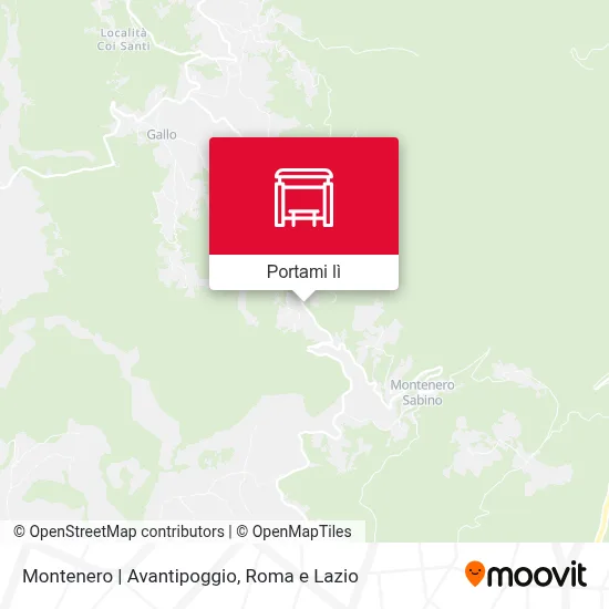 Mappa Montenero | Avantipoggio