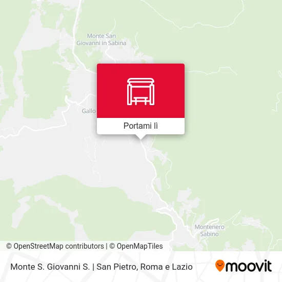 Mappa Monte S. Giovanni S. | San Pietro