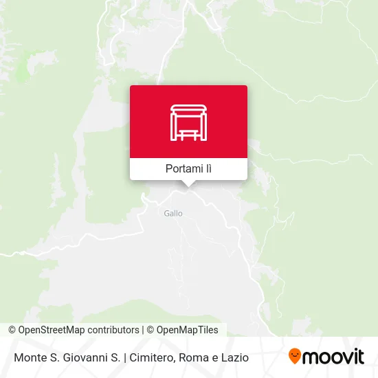 Mappa Monte S. Giovanni S. | Cimitero