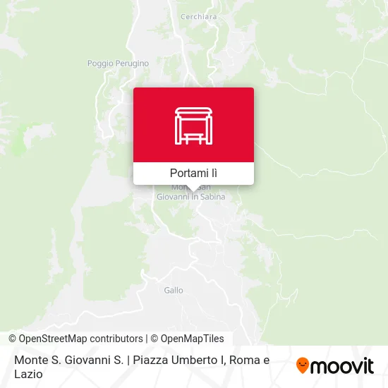 Mappa Monte S. Giovanni S. | Piazza Umberto I