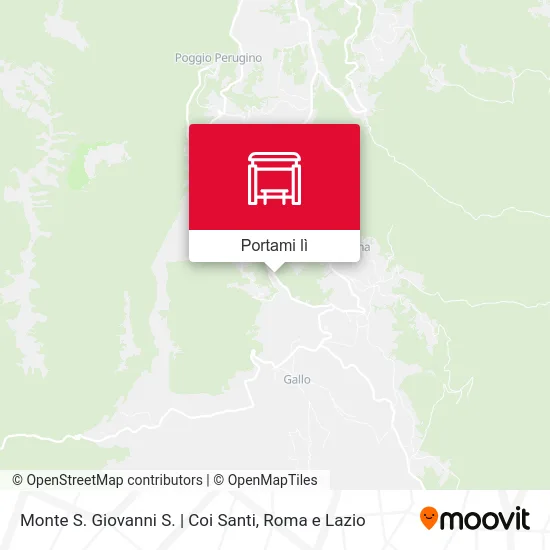 Mappa Monte S. Giovanni S. | Coi Santi
