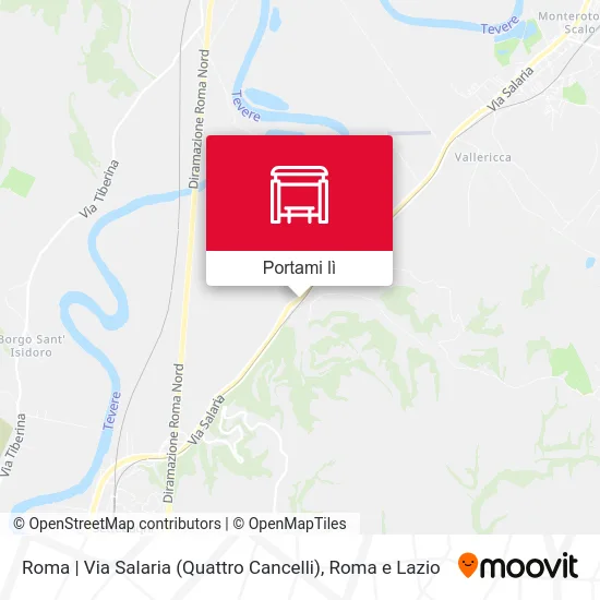 Mappa Roma | Via Salaria (Quattro Cancelli)