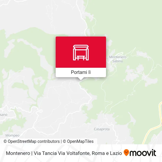 Mappa Montenero | Via Tancia Via Voltafonte