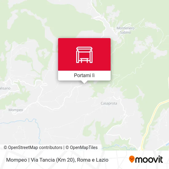Mappa Mompeo | Via Tancia (Km 20)