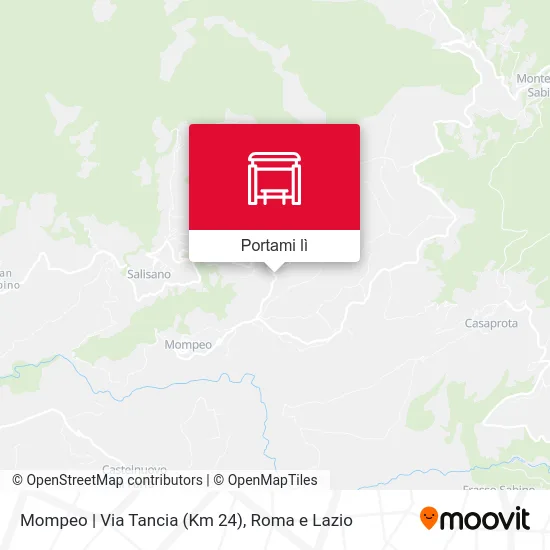 Mappa Mompeo | Via Tancia (Km 24)