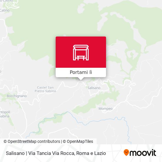 Mappa Salisano | Via Tancia Via Rocca