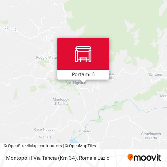 Mappa Montopoli | Via Tancia (Km 34)