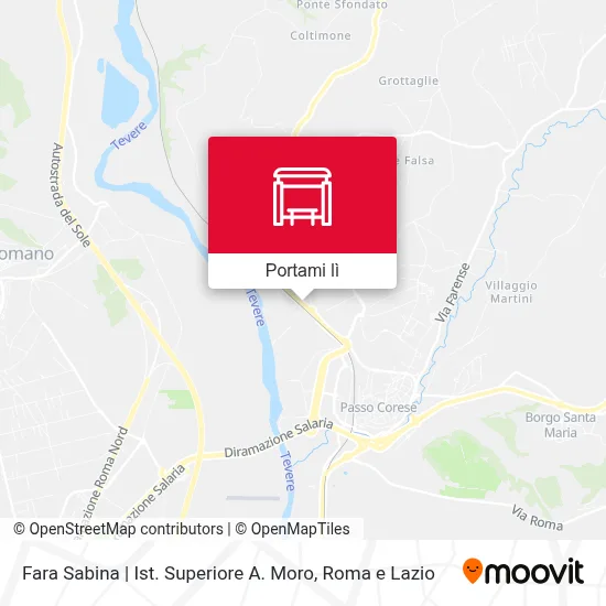 Mappa Fara Sabina | Ist. Superiore A. Moro
