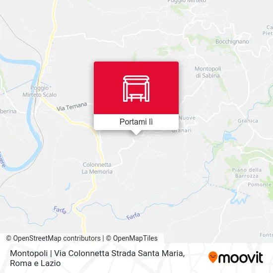 Mappa Montopoli | Via Colonnetta Strada Santa Maria