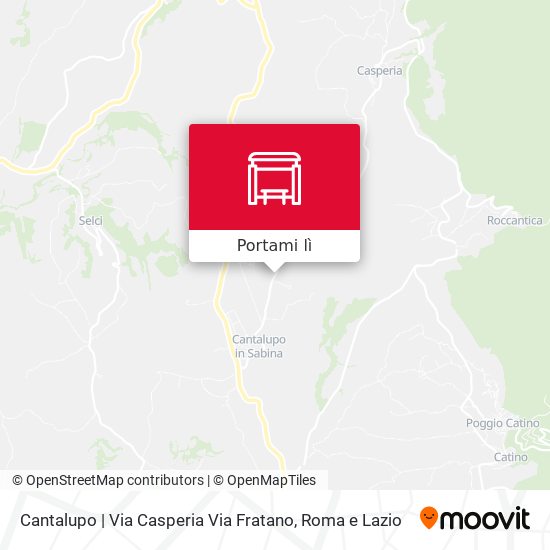 Mappa Cantalupo | Via Casperia Via Fratano